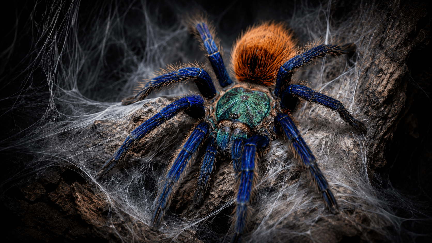 Greenbottle Blue (Chromatopelma cyaneopubescens)